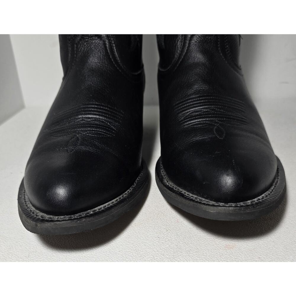Ariat Heritage Men's Western R-Toe Black Leather Cowboy Boots Size 12 D - Picture 4 of 13